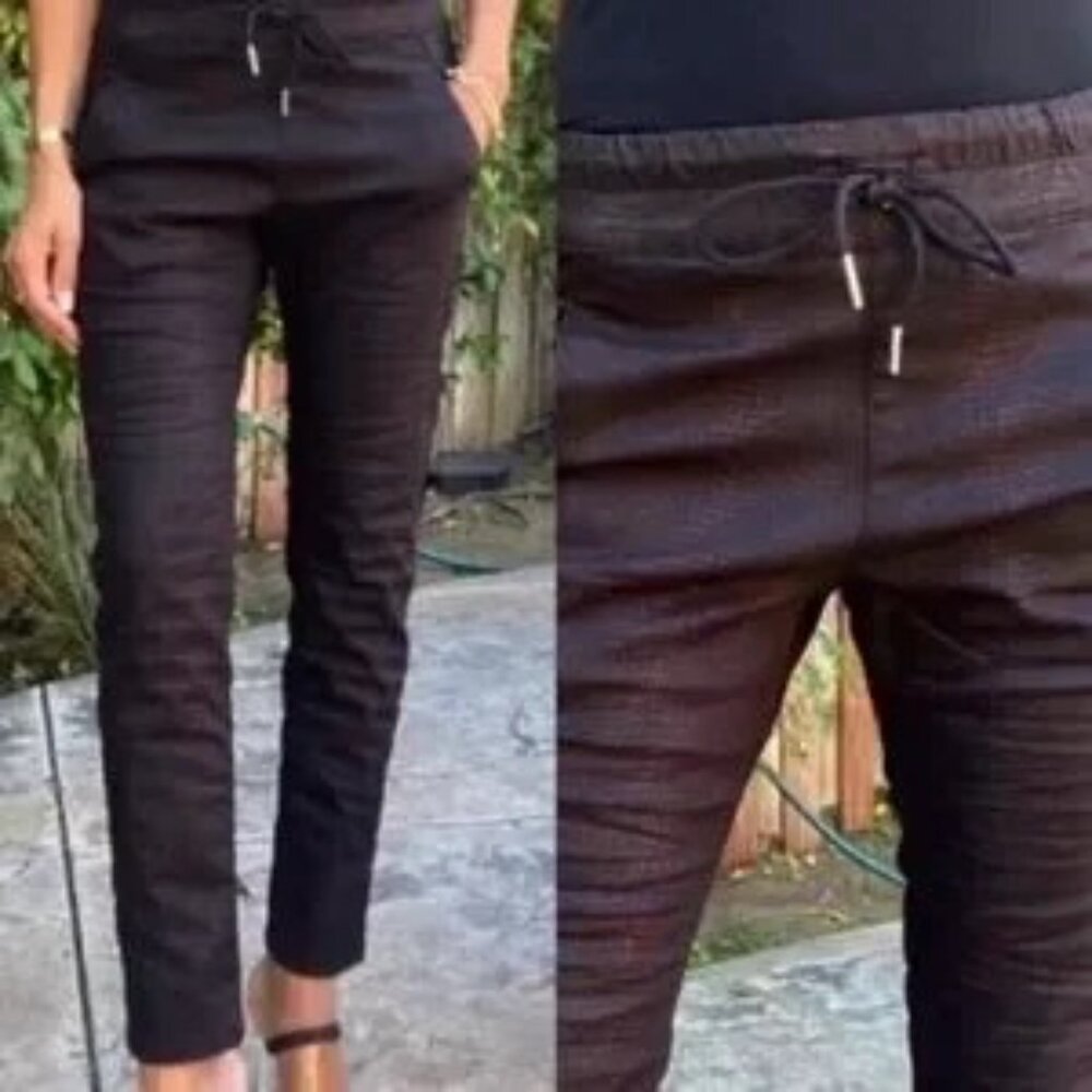 Bevy Flog elastic waist pencil leg full length pants
